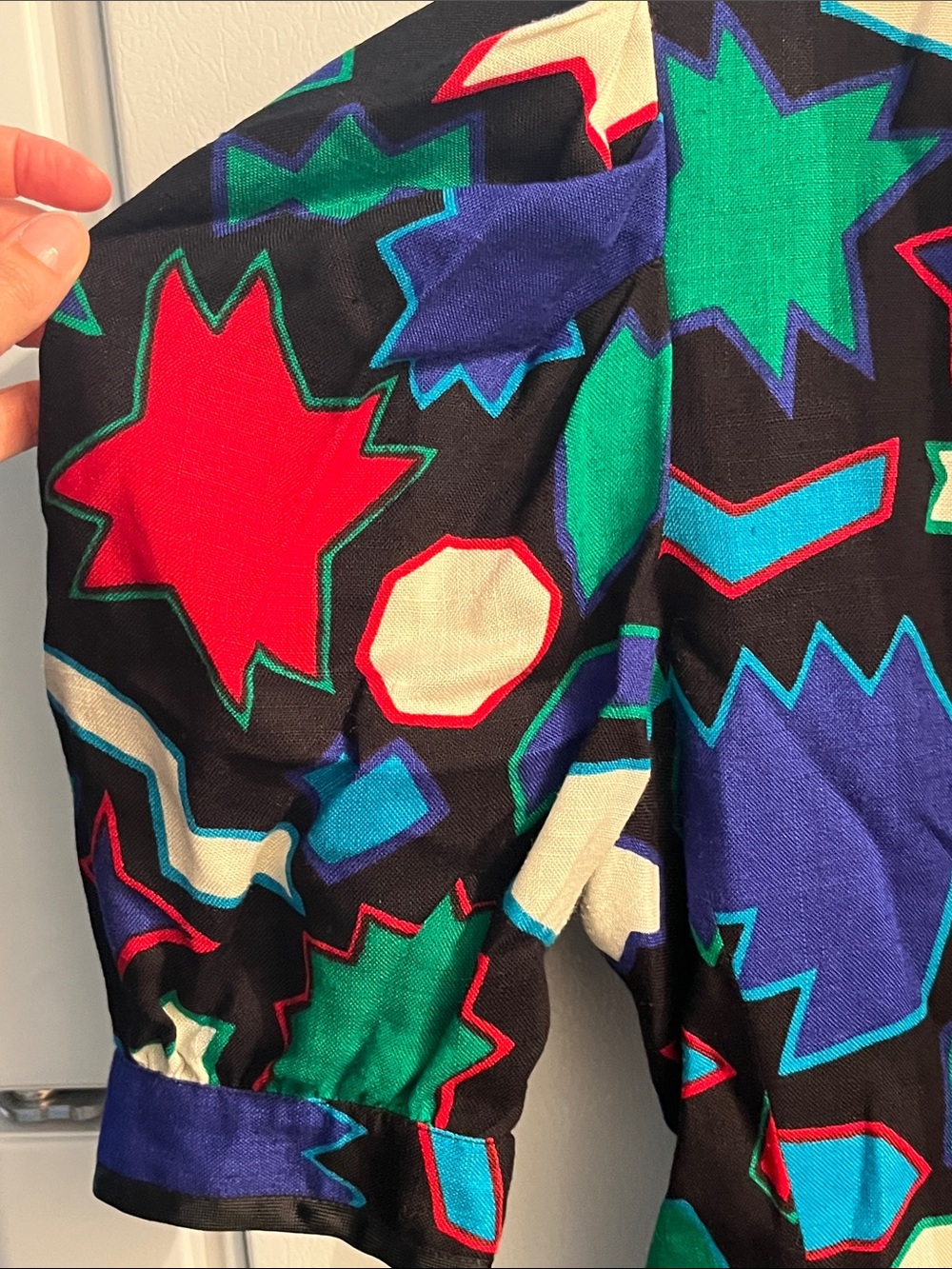 Saint Laurent collectors 1983 Matisse Geometric Puff Sleeve Blouse/ blazer - Picture 3 of 5